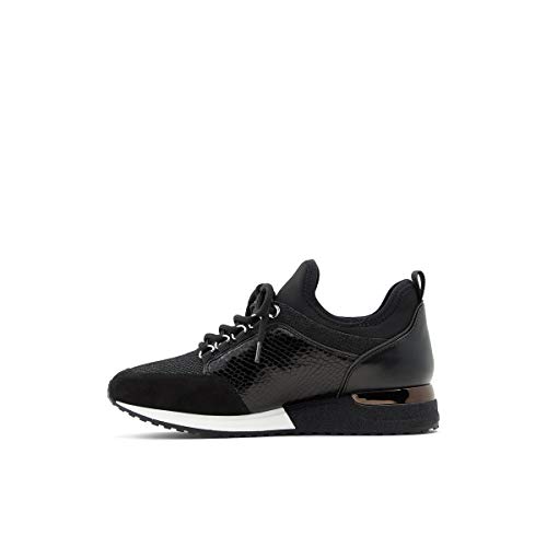 Aldo Courtwood, Zapatilla Moderna con Cordones Mujer, Negro, 38 EU