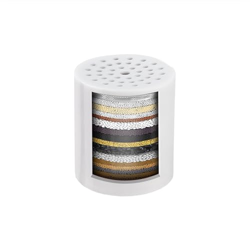 Shower Head Water Filter Replacement For The Feels Like Om Showerhead - High Pressure Shower Heads Replacement For Smooth Hair & Skin - Replacement Cartridge Fits the Om-3 Filtered Shower Head