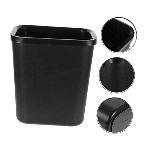 Caneca de basura rectangular negra Kichvoe de 15 L miniatura 3