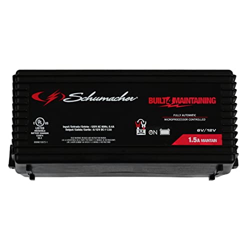 image for Schumacher SC1319 Fully Automatic Battery Maintainer- 1.5 Amp, 6/12- f