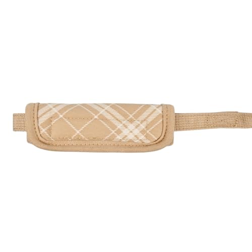 Laisse pour chien Puppia Cowin de qualité supérieure au motif carreaux raffiné beige M - 3
