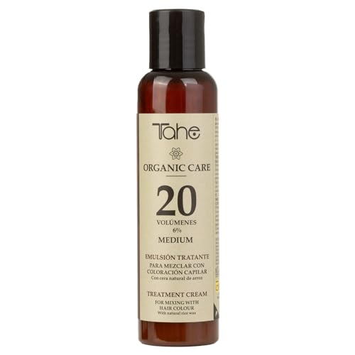 Tahe - Emulsión Tratante Organic Care oxigenada en crema para mezclar con coloración capilar, 100 ml (20 vol)
