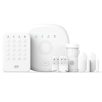 2026 Home Security System, 7-Piece Wireless Smart Alarm System Kit with Instant App Alerts & WiFi+GSM/4G,Mobile App Control,Door/Window Sensors,Remote,Motion Detectors,Compatible with Alexa