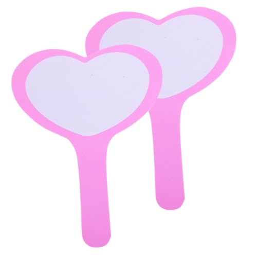 4 pizarras blancas en forma de corazón para borrado en seco miniatura 3