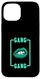 Fácil instalación Gang-x2 Light Teal Aqua Color Gang-x2 Light Teal Aqua Graphic Carcasa para iPhone 15