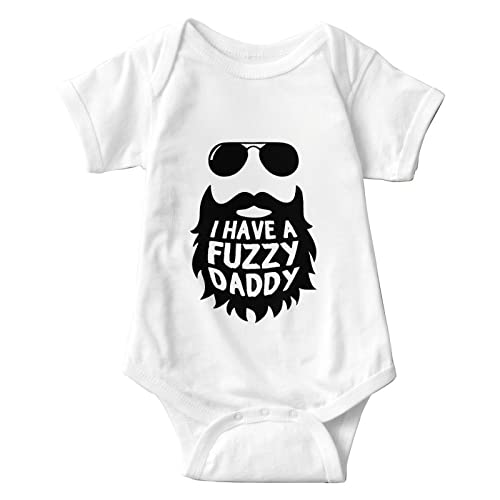 Image of Daddy Baby Boys Girls Clothes Unisex Infant Bodysuit Dad Baby Rompers Newborn One-piece Outfits Short Sleeve