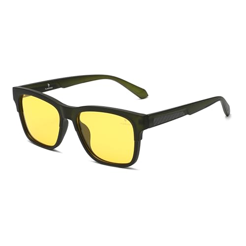 Flamengo® Night Vision - Polarisierte Nachtfahrbrille – Nachtsichtbrille für Autofahrer Damen & Herren – Scheinwerferbrille mit Gelben Gläsern – Leichte Brille für die Nacht - Nachtbrille Flamengo® Night Vision - Polarisierte Nachtfahrbrille – Nachtsichtbrille für Autofahrer Damen & Herren – Scheinwerferbrille mit Gelben Gläsern – Leichte Brille für die Nacht - Nachtbrille