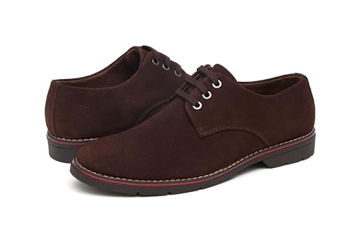 Image of ARAMISH Men's Suede Leather Derby Lace Up Formal Shoes