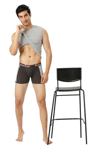 Image of Frenchie Ace Men's Cotton Rib Trunks in Stretchable, Breathable Innerwear Trunks