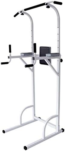 DXIN Indoor Adjustable Power Tower Gym Pull Up Dip Station Multifunctional Weight Station for Strength Training Load 250KG Equipment of Home Gym Exercise (Color : White, Size : 10886155cm)