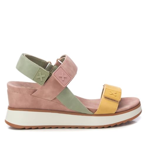 XTI - Sandalia Mujer Nude - Calzado Cómodo y Versátil - Moda casual - Modelo 14384807 (Talla 38)