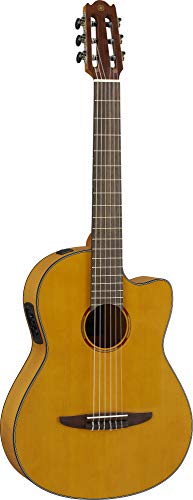 Yamaha Ncx1Fm Nt Flame Maple Acoustic-Electric Nylon-String Guitar #TOP4