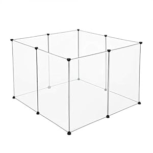 EUGAD Kleine Dier Kinderbox DIY Huisdieren Kooi Oefening Hek indoor voor Cavia’s Konijnen Konijnen Hamster Chinchilla’s Egels