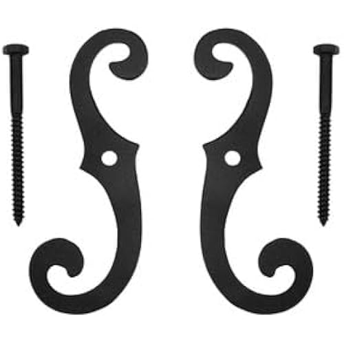 1 Pair of Exterior Shutter Holdbacks Shutter Dogs with Attachment Hardware