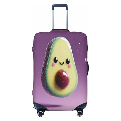 Love of Avocado Durable Luggage Cover Suitcase Protector Anti-Scratch Luggage Cover Fits 18-32inch Luggage, Black, X-Large