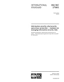 ISO/IEC 27005:2022, Fourth Edition: Information security, cybersecurity and privacy protection -- Guidance on managing information security risks