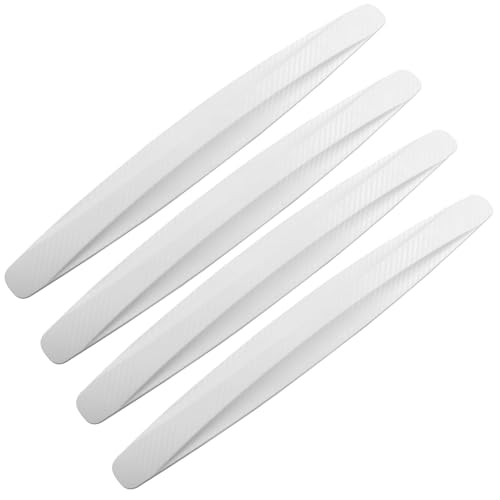 Murtenze 4 Pack Car Bumper Guard, White Anti-Collision Bumper Guard Protector, Anti-Scratch Protector Strip for Car
