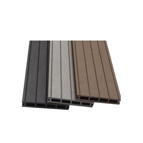 Home Deluxe - Lames de terrasse en WPC SAMANA - Échantillon - 7 x 14 x 2,01 cm I Sol de terrasse Bordure de piscine Revêtement de balcon