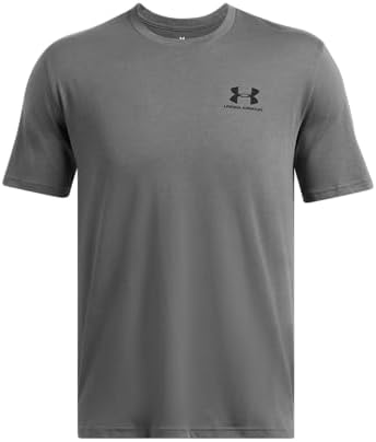 Under Armour UA M SPORTSTYLE LC SS Erkek T-Shirt Castlerock / / Black SM - Görsel 1