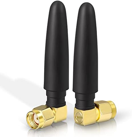 Mini WiFi Antenna Aerial 4GHz 3dBi Right Angle RP-SMA Male Connector ...