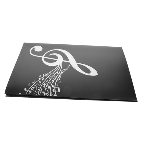 Garneck 4-Page Piano Sheet Music Folder Abs Material Choral Folder Music Binder Storage Organizer