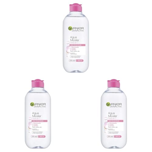 GARNIER Agua Micelar, 400ml (Paquete de 3)