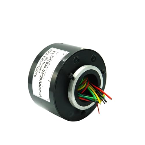 Bague collectrice conductrice 38mm ZHT038 à arbre creux 4 circuits 30A