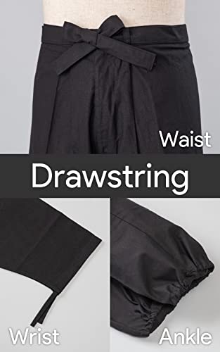 Samue Men's japanese clothes[Made in Japan] (Black, X-Large)4