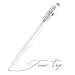 Produktbild MEKO Stylus Pen für Apple iPad mit feiner Stiftspitze zum Zeichnen und für Handschrift kompatibel mit W/iOS und Android Touchscreen Mobiltelefonen und Tablets (Weiß)