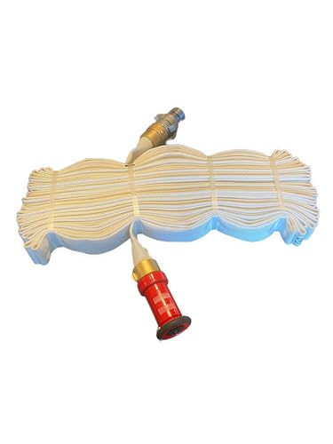 THE EXTINGUISHER GUYS Swimming Pool Fire Protection Kit | Easy-to-Use Quarter Turn Adapter | Fire Hose | Pool Pump Adapter | Nozzle | Provides Immediate Access to Pool Water incase of Fire (100ft)