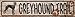 Greyhound Trail Novelty Metal Small Street Sign K-060