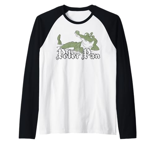 T-shirt raglan Disney modèle baseball imprimé crocodile Peter Pan
