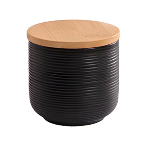 Shilanmei Bocal à café en céramique, récipient à sucre, thé avec couvercle hermétique pour cuisine (250 ml)