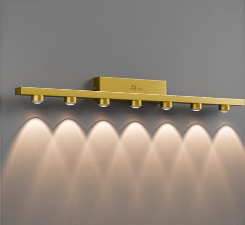 Image of Murphy 7-Glow Goldray|LED Mirror /Vanity Light|- Luxurious Gold Finish|Warm White, 2-Year Warranty-Pack of 2