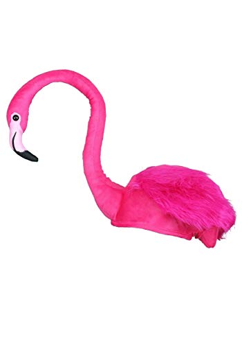Elope Pink Flamingo Plush Costume Hat For Adults Standard #TOP6