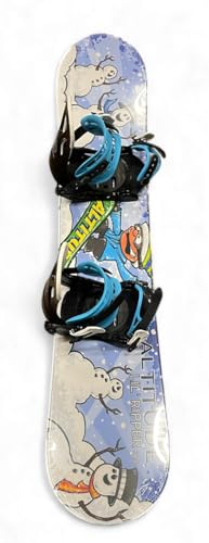 Altitude JR Boys Lil' Ripper Snowboard + JR Ripper BINDINGS Package (Black/Blue (3-6), 130CM)