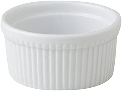 Meister White 3" Souffle, Set of 5, 2.8 x 1.4 inches (7.2 x 3.5 cm), 3.2 oz (85 g), Pie Dish, Hotel, Restaurant, Cafe, Western, Restaurant, Commercial Use,