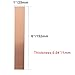 Pure Copper Anode 2 Pcs, 6 x 1 x 0.04 Inch 99.95% High Purity Copper Electrode Strips for Plating