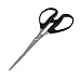 Aexit Outdoor Multifunction Hand Tools BBQ Barbecue Serrated Blades Fork Head Design Shears & Scissors Scissors Black