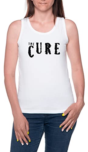 Enigmae The Cure Sign T-Shirt à Manches Longues Femmes sans Manches Blanc Tank Women White M
