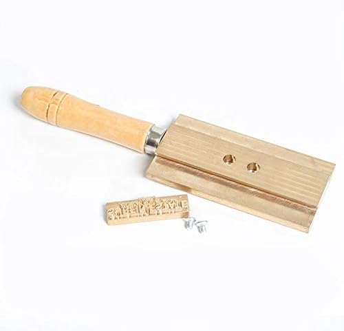ZONEPACK Hot Foil Stamping Machine Accessory Spare Parts Custom Logo Stamps Holder 5X13cm T-Slot