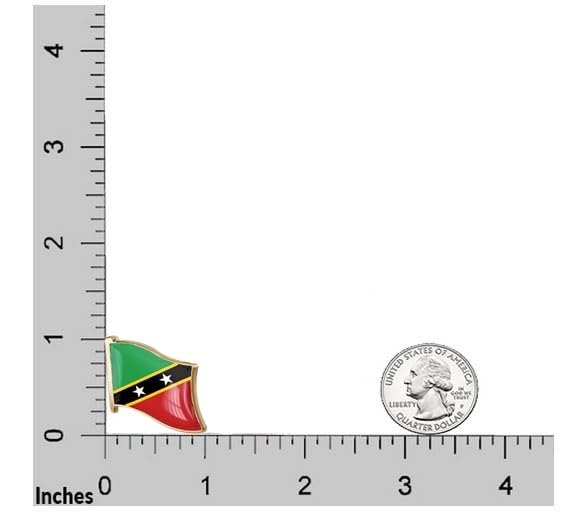 Image of vmcoatdu 1inch Country Flag Pin Badge International Travel Brooch Metal Alloy Souvenir Pin
