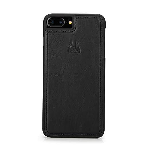 A.P. Donovan – fodral för iPhone 6/7/8 Plus ?Läderskal ? Baksidesskydd ? Läder ?, iPhone ?, skal ?, svart