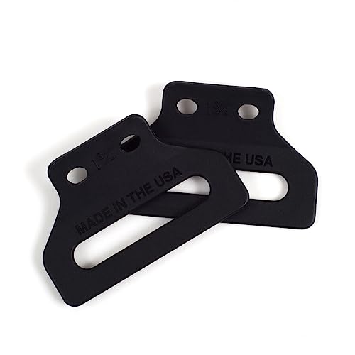 Holsterbuilder Holster Enclosed Pancake Wings - Pre-Drilled Hole Kydex Belt Attachment Holster Loop For Owb Gun Holsters - High-Grade Material - Kydex Pancake Wings With Mounting Hardware(Pair) #TOP5