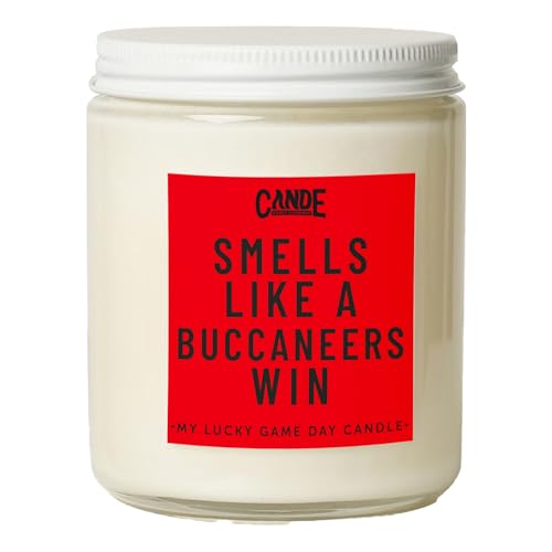 CE Craft - Smells Like A Buccaneers Win Candle - Football Themed Candle, Gift for Dad, Gift for Son, Dad Gift, Sports Themed Candle, Gift for Him (Sugar Cookie)