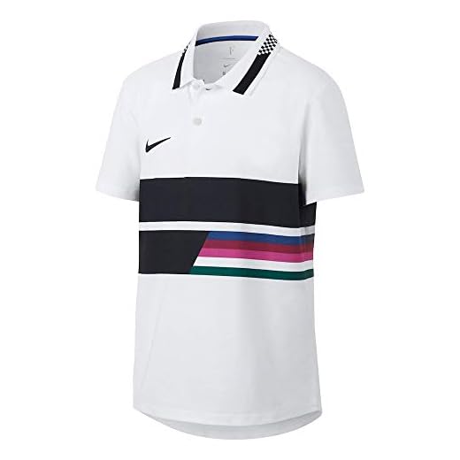 Nike unisex barn Rf B Nkct Adv polo klassisk skjorta White/Blue Void/Black S