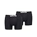 Price comparison product image Levi's ´S Men's Solid Basic Boxer Shorts Underwear in 2er Pack - Black, XL