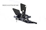 MG Biketec Sportfussrastenanlage geeignet für Suzuki GSX-R 1000 2005-2006 mit ABE