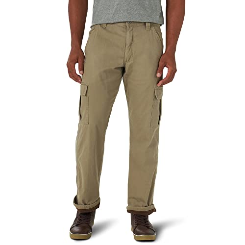 Wrangler Co Men's Relaxed Fit Fleece Lined Cargo Pants