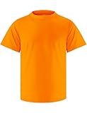 Camiseta de natación de manga corta para niños con protección UPF+ 50 para niños pequeños, 10-12 años